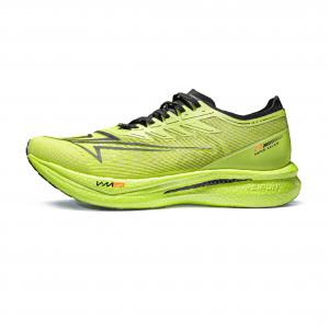 VICTORY LIGHT Кроссовки для бега с низким верхом, нескользящие, износостойкие, амортизирующие, с карбоновой пластиной, унисекс, зеленые, желтые