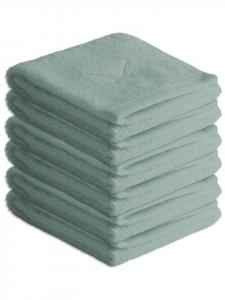 Sansibar Набор из 6 махровых полотенец для гостей серии «Классика» изумрудного цвета