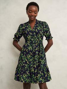 Мини-платье кристины в цветочек Hobbs, темно-синий/разноцветный