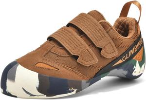 Скалолазные ботинки ZHENSI для детей, мужчин и женщин, для начинающих, для боулдеринга, кроссовки для занятий в спортзале, коричневый