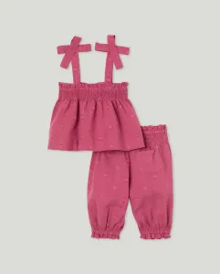 Детский комплект одежды в стиле пчелиные соты Baby El Corte Inglés, сливовый