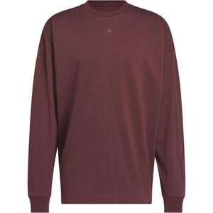 С AdiClub баскетбольная футболка с длинным рукавом унисекс Adidas, красный