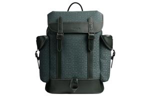 Хит Жаккардовый Рюкзак С Замшей Изысканной Телячьей Кожи Tubas Мужской Зеленый COACH