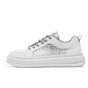 Износостойкие дышащие низкие детские кроссовки для скейтбординга для подростков Kung Fu partners, белый/серый