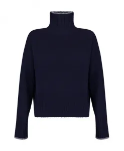 Фолклендский свитер с высоким воротником Pinko, синий
