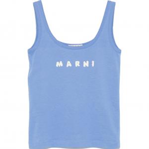 Топ с логотипом MARNI, синий