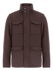 Куртка с карманами Herno, коричневый