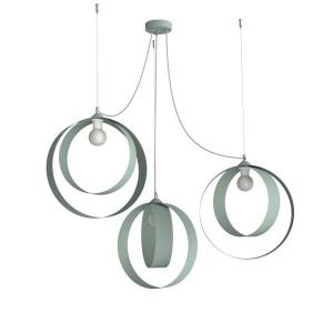 Подвесной светильник Lumicom Shell X3, 40x40x40 см, зеленый