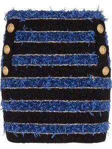 Balmain button-detail pencil skirt, черный