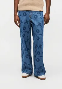 Широкие джинсы унисекс свободного кроя unikko Marimekko, Mid Indigo
