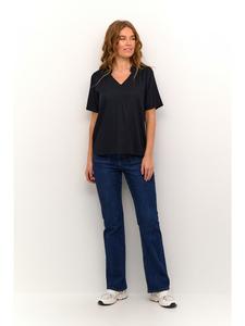 Блузка с короткими рукавами KAtina, классический крой, цвет: черный, глубокий Kaffe