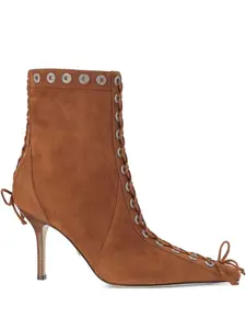 Ботинки на шнуровке с заклепками MACH & MACH, коричневый