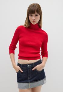 Джемпер B.ANGEL TURTLENECK WITH FITTED FIT, Claret Red/Red
