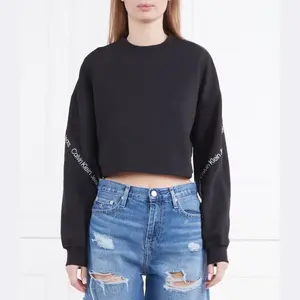 Укороченная толстовка Calvin Klein, черный