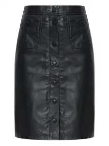 Кожаная юбка Locus Munthe, черный
