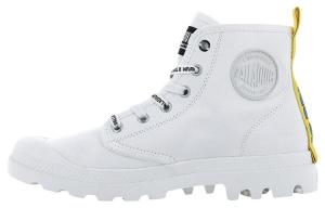 Pampa Canvas Shoes Unisex High-top White Palladium
