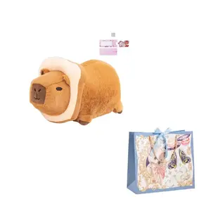 Трансформирующаяся капибара плюшевая кукла высота 24см/34см AOLETU