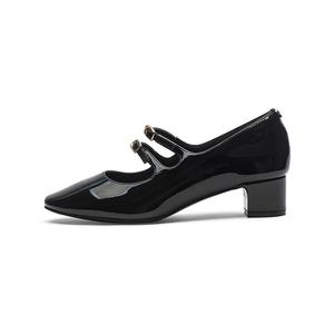 Туфли Мэри Джейн на массивном каблуке для женщин Coup De Foudre, Black