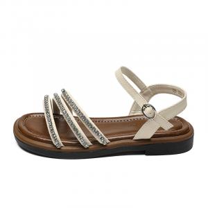 Сандалии с одним ремешком женские ZHR, Beige