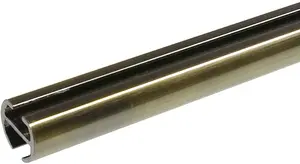 Внутренний ходовой профиль Liedeco, (1 шт.), 1 направляющая фиксированного размера Ø 16 мм Длина: 160 см, цвет messingfarben/antik
