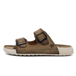 NANJIREN Тапочки-слайды мужские, хаки/серые