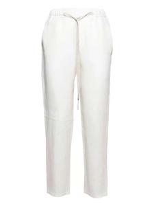 Брюки с завязками на талии Barba, белый