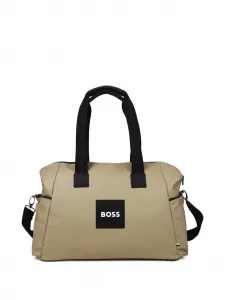 Сумка для пеленания из хлопка BOSS Kidswear, бежевый