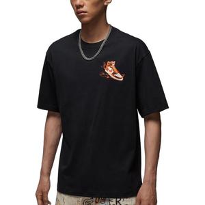 Футболка AJ1 с принтом Jordan, черный