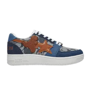 Кроссовки BAPE Coach x Bapesta 'Denim', синий