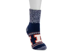 Носки Game Day Unisex Heat Retainer Short Crew Socks Muk Luks, цвет illinois