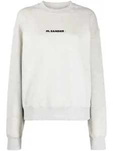 Толстовка с логотипом JIL SANDER, серый