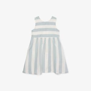 Платье Organic Zoo Sardine хлопковое без рукавов с принтом в полоску 1-4 года, синий