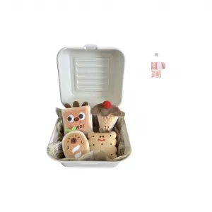 Вкусный и аппетитный обеденный десерт ланч-бокс забавные милые куклы плюшевый кулон высота 7см YUOU