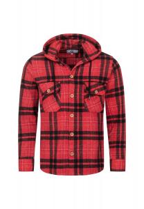 Рубашка Рубашка в клетку с капюшоном Rock Creek, красный
