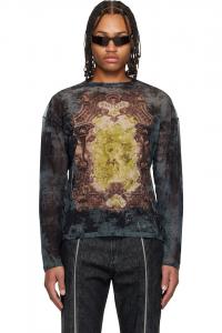 Jean Paul Gaultier Топ «увеличенный медальон» темно-синего цвета