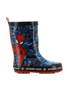 Резиновые сапоги с изображением Человека-паука из вселенной Marvel, синего цвета Spiderman