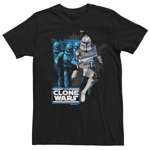 Мужская футболка: The Clone Wars Clone Captain Rex Mashup Star Wars