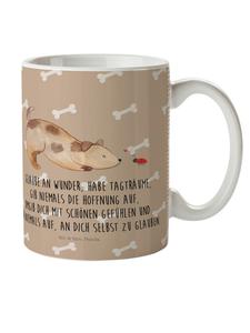 Детская кружка с изображением собаки и божьей коровки и надписью Собачье счастье. Mr. & Mrs. Panda