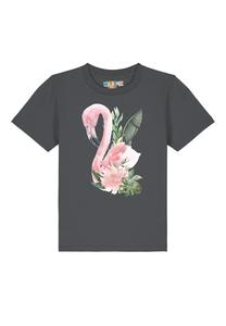 Футболка с принтом FLAMINGO MIT BLUMEN Watapparel, цвет anthracite