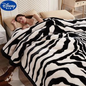 Disney Одеяло 150х200 см, 2,5 кг, двухслойное, флис, скандинавский зебра