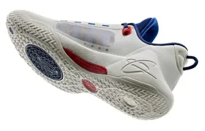 ANTA GH4 дышащие и легкие низкие баскетбольные кроссовки мужские бело-синие