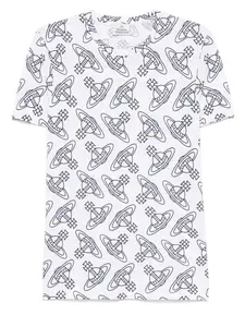 Пижамный топ с принтом Orb Vivienne Westwood, белый