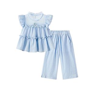 Disney Повседневная спортивная одежда Frozen Series SS25 Blue для детей 3-7 лет