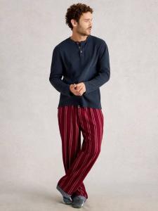 Хлопковая пижама-хенли White Stuff, Dark Navy