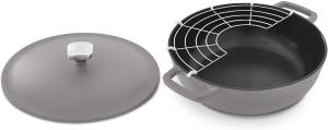 Жаровня чугунная Dash Zakarian с антипригарным покрытием, 4258 мл, серый