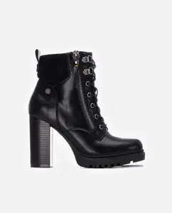 Женские ботильоны черного цвета с застежкой-молнией Refresh