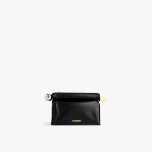 Клатч la pochette rond carre Jacquemus, черный