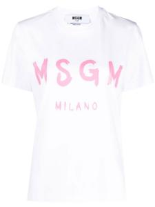MSGM футболка с логотипом, белый
