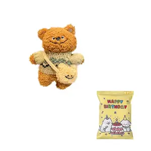 Милый плюшевый медвежонок-подвеска 15 см BEAR FORT