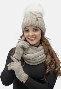 Перчатки Vivisence, цвет beige melange